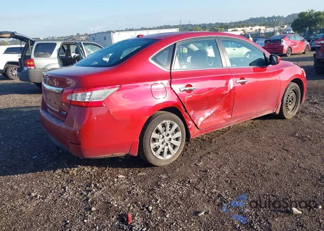 2013 Nissan Sentra Sv z USA, uszkodzony, nr VIN 3N1AB7AP2DL663410